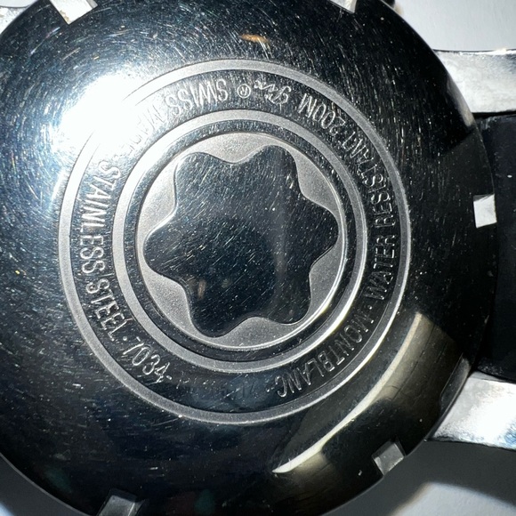 Authentic Montblanc Meisterstück Sport Chronograph 42mm Silver Dial 7034 - Picture 3 of 9